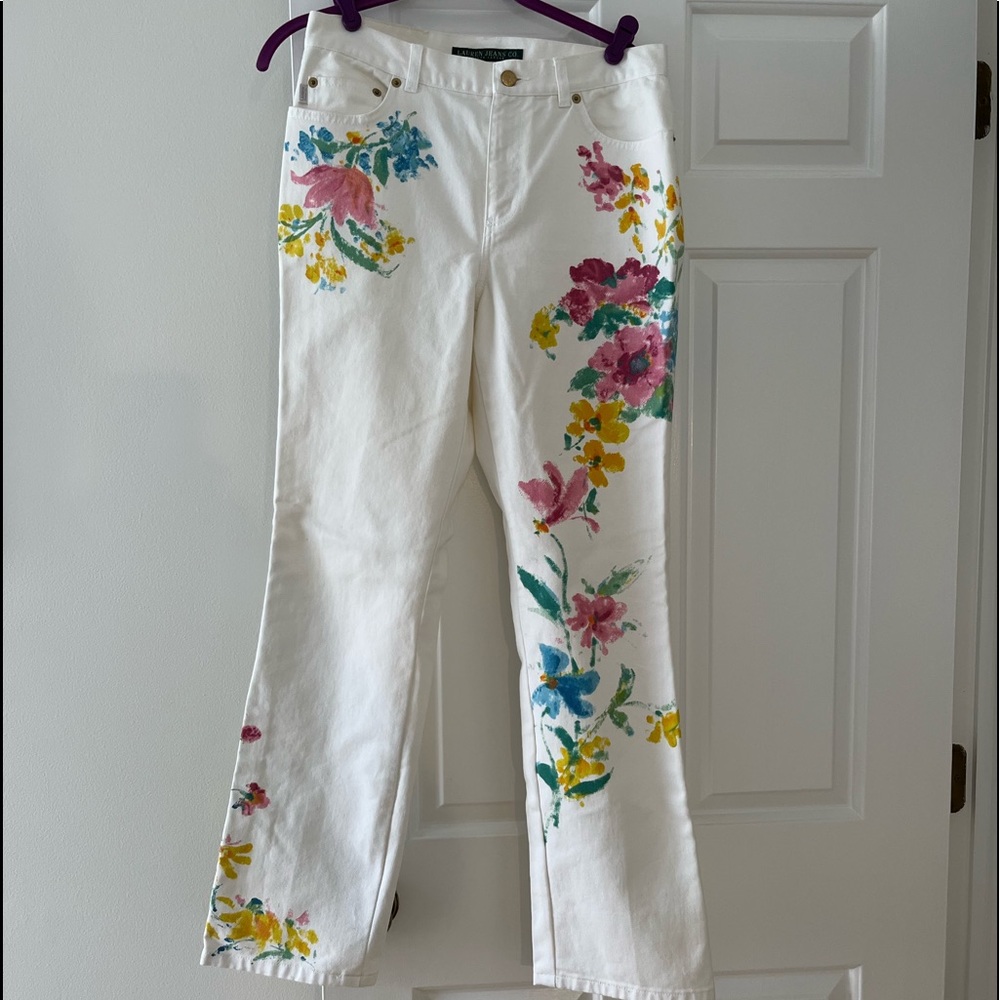 Vintage Ralph Lauren Floral Jeans